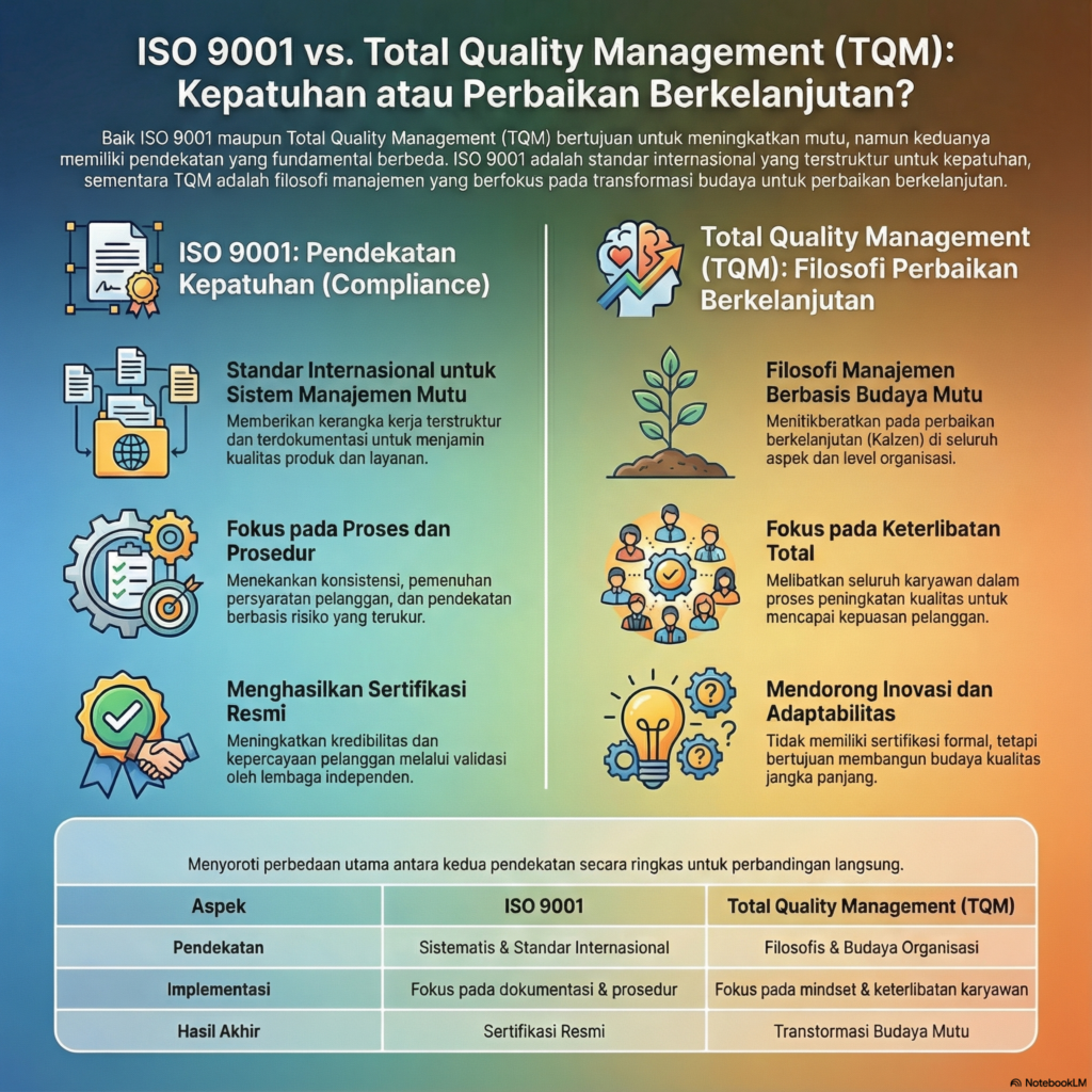 QM 07 โ Training and Education for Quality Perbandingan ISO 9001 dan TQM