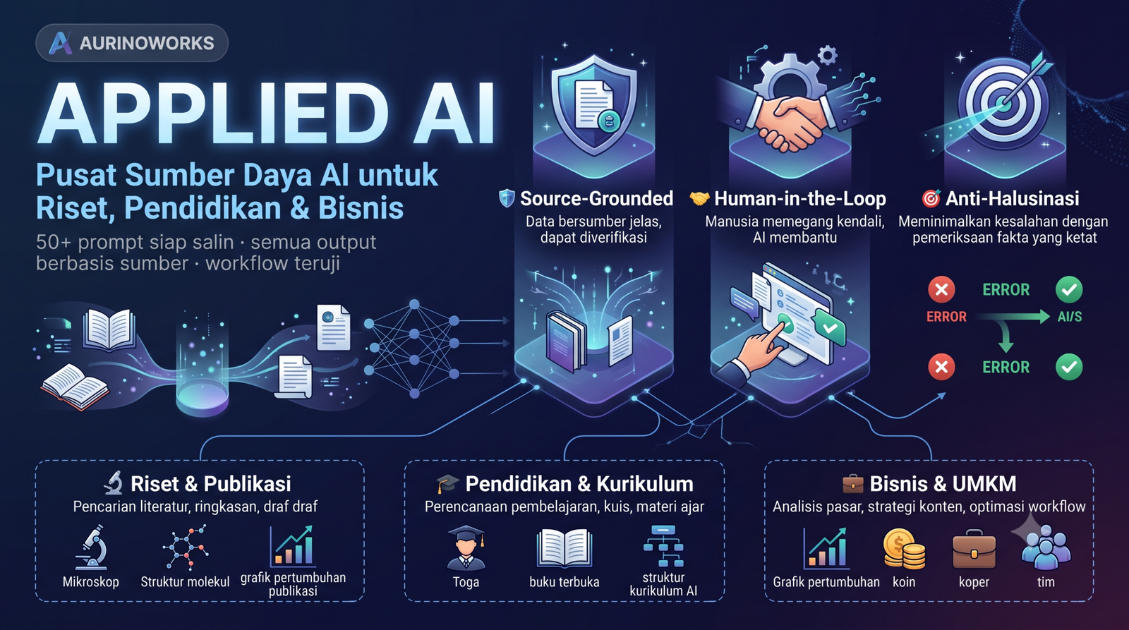 Applied AI untuk Riset, Pembelajaran & Publikasi Ilmiah