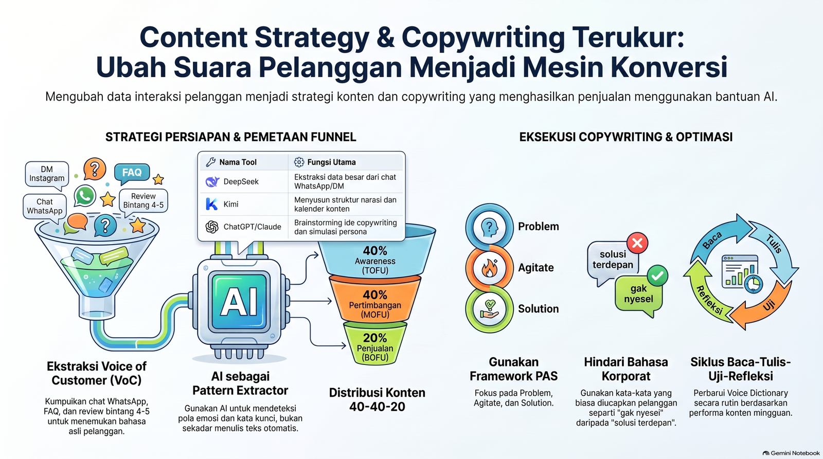 Content Strategy dan Copywriting Terukur dengan AI untuk UMKM Indonesia