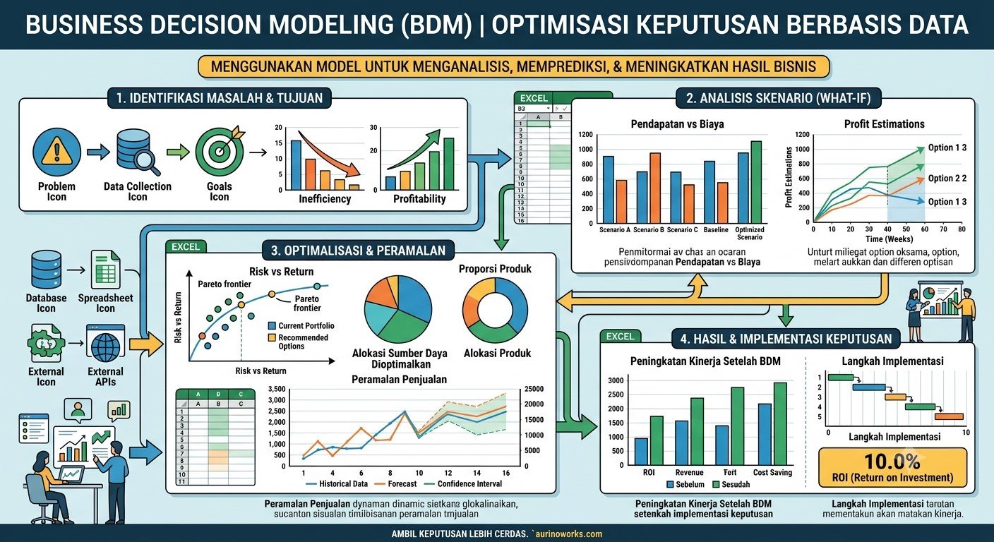 Learning Path Business Decision Modeling: Linear Programming, Solver, TreePlan, Monte Carlo | AurinoWorks