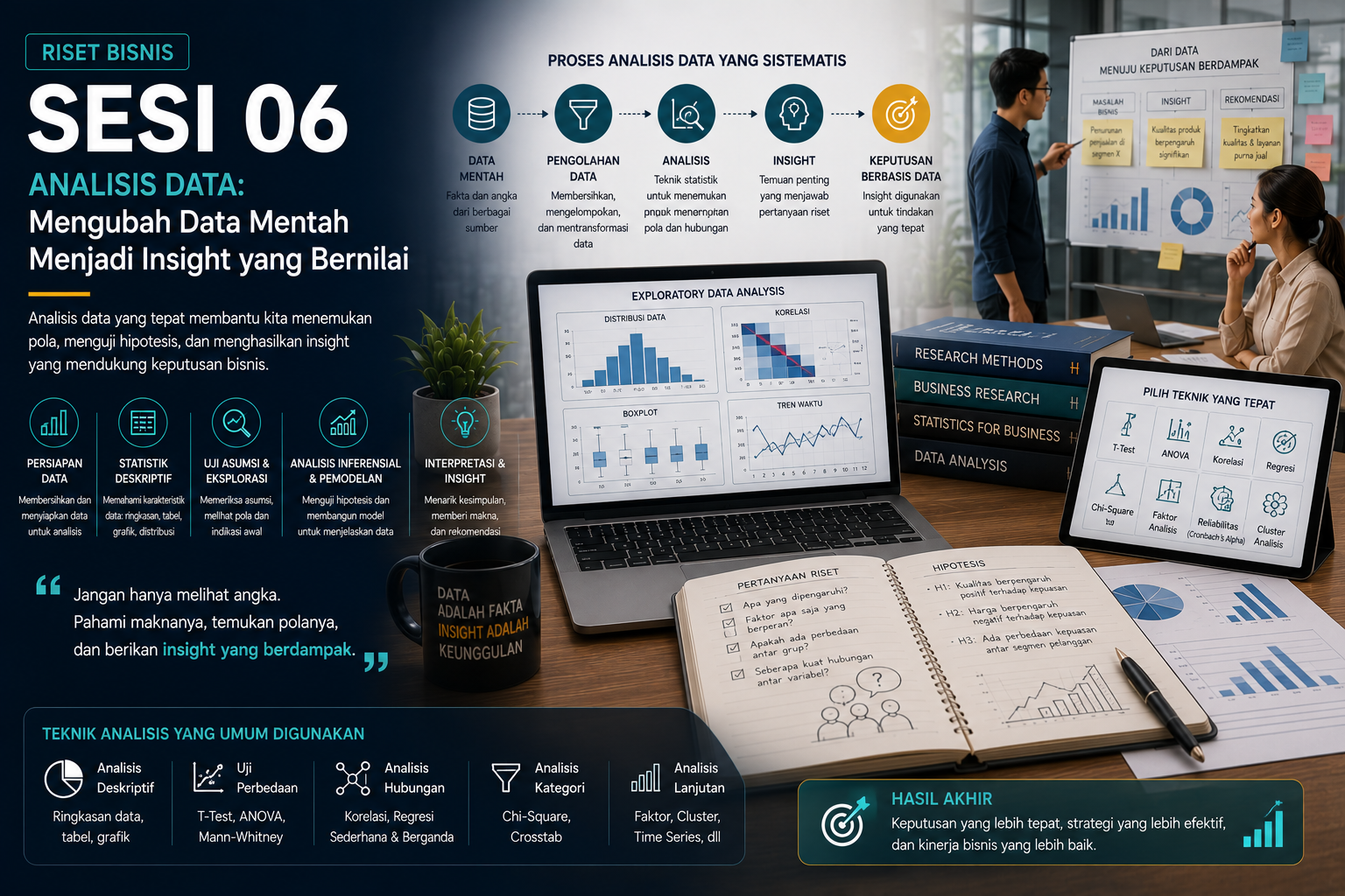 Hero Riset Bisnis Sesi 06 - Qualitative, Quantitative, and Mixed Methods