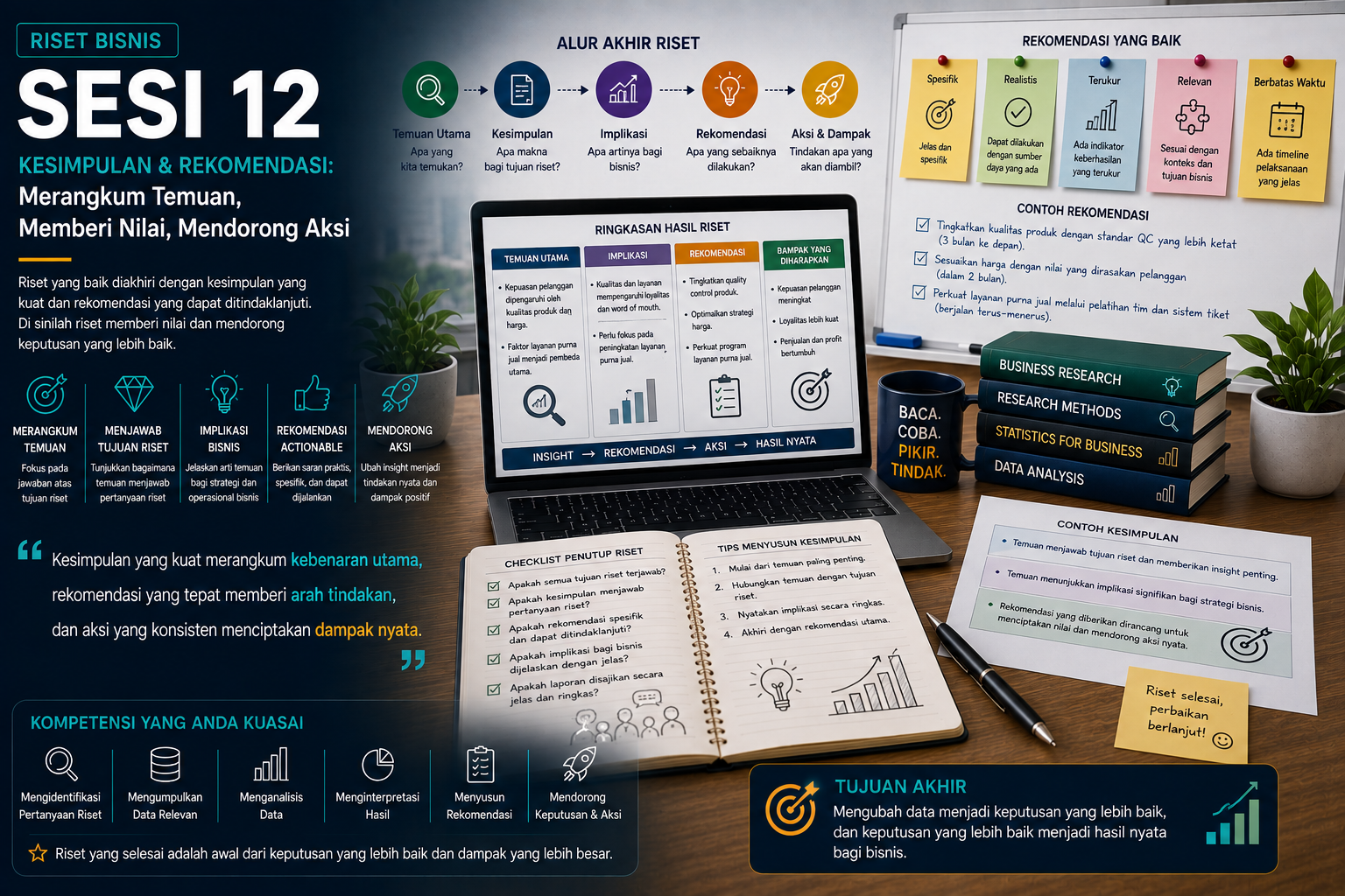 Hero Riset Bisnis Sesi 12 - Processing Quantitative Data Statistik Deskriptif dan Non-Parametrik