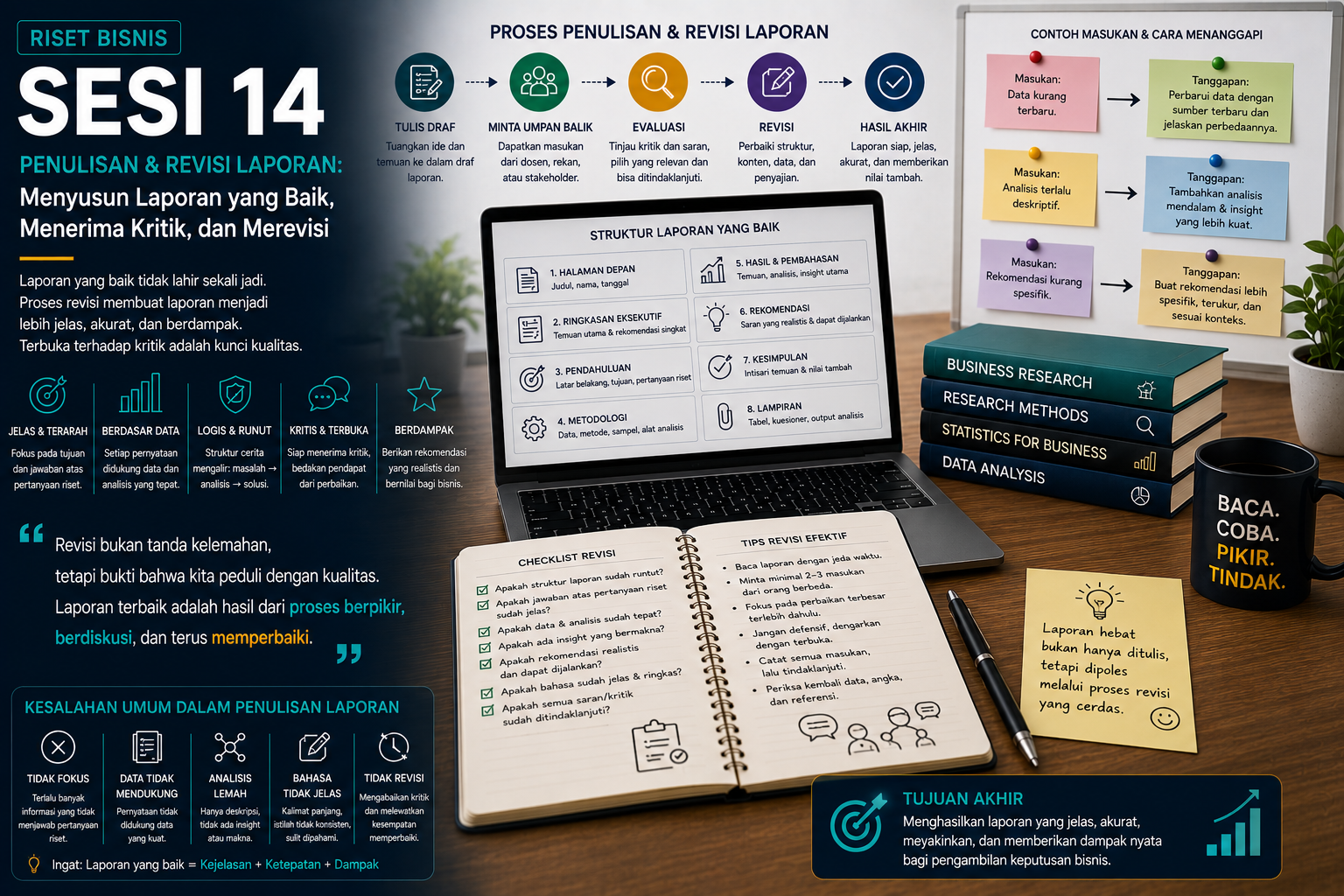 Hero Riset Bisnis Sesi 14 - Consolidating Results and Writing Reports